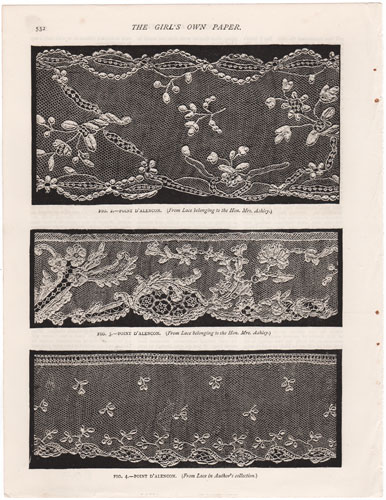 original engravings from The Girl's Own Paper (1888-1890)